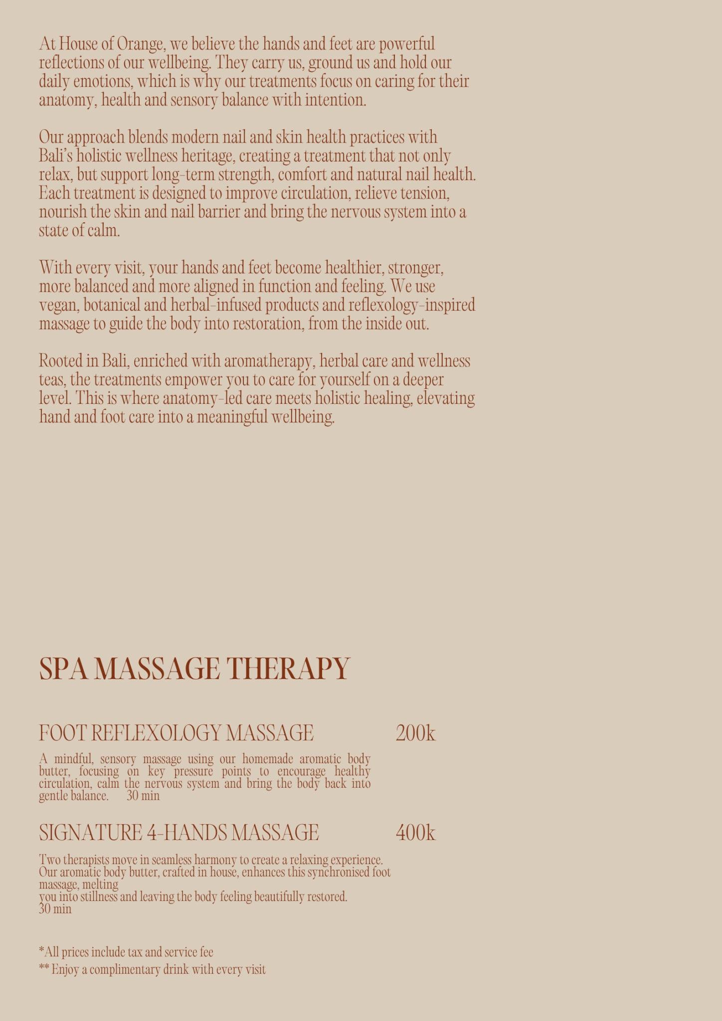 new - MENU SERVICE